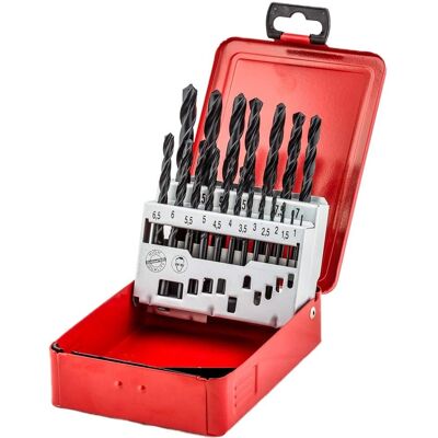Conjunto de 19 brocas para metal Fischer - Norma DIN 338 Conjunto de 19 brocas para metal Fischer - Norma DIN 338
