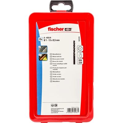Fischer 543328 broca - DIN 338 - para acero inoxidable Fischer 543328 broca - DIN 338 - para acero inoxidable