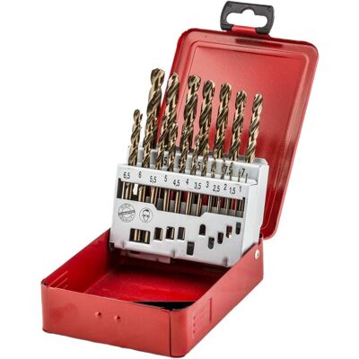 Fischer 19-Teiliges Metallbohrer-Set - Kobaltlegerung - DIN 338 Fischer 19-Teiliges Metallbohrer-Set - Kobaltlegerung - DIN 338