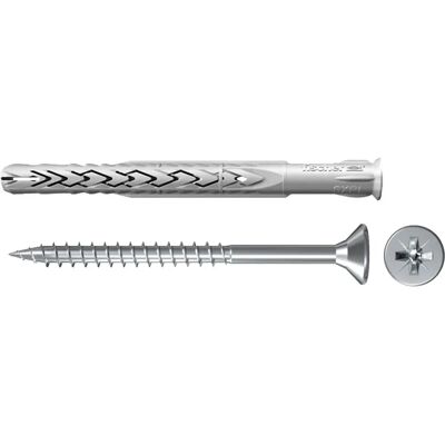 Fischer Modelo Anclaje de Nylon - Prolongado 10x80 - Anclaje de Pared con Tornillo Fischer Modelo Anclaje de Nylon - Prolongado 10x80 - Anclaje de Pared con Tornillo