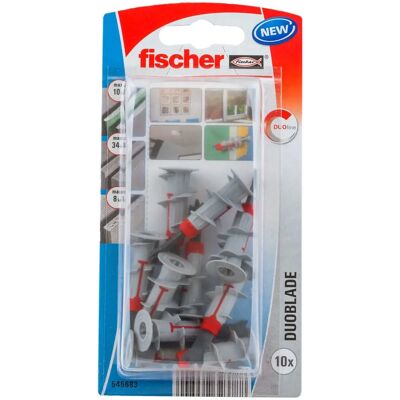 Fischer Plug - 44 mm - Grijs - Voor gipswanden Fischer Plug - 44 mm - Grijs - Voor gipswanden