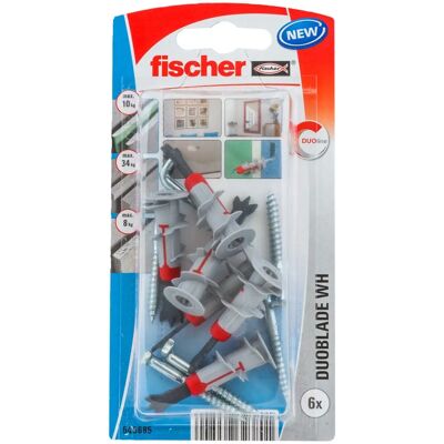 Fischer 545685 Kołek - Samościenny, do śrub z drewna, metalu, wiórowej Fischer 545685 Kołek - Samościenny, do śrub z drewna, metalu, wiórowej