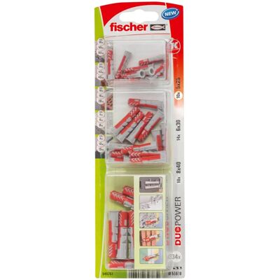 Fischer Pluggen Set - 24 stuks - Verschillende maten Fischer Pluggen Set - 24 stuks - Verschillende maten