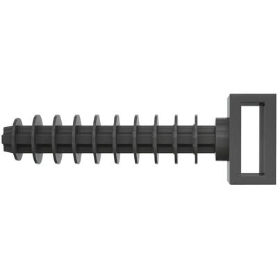 Fischer FCTP-B Schwarze Wanddübel - Kabelbinderfäste Fischer FCTP-B Schwarze Wanddübel - Kabelbinderfäste
