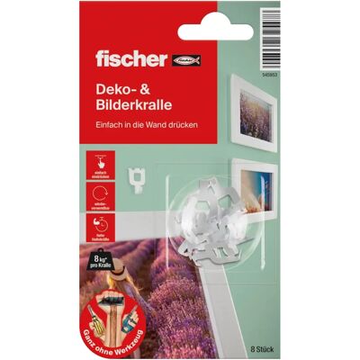 Fischer Bilder Kralle - Weiß, 8 Stück Fischer Bilder Kralle - Weiß, 8 Stück
