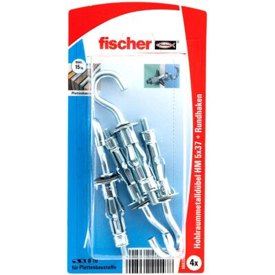 Fischer 545970 - 37 mm - 4er-Set - Wanddübel Fischer 545970 - 37 mm - 4er-Set - Wanddübel