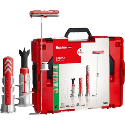 Fischer L-Boxx Électrique 670 Chevilles - Système de Fixation Électrique - Publicité Fischer L-Boxx Électrique 670 Chevilles - Système de Fixation Électrique - Publicité