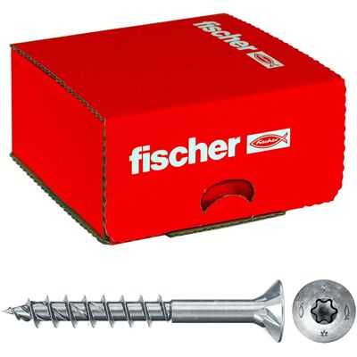 Wkręt do drewna Fischer niebieski pasywatny 3,5x45mm Wkręt do drewna Fischer niebieski pasywatny 3,5x45mm