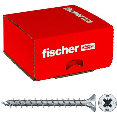 Fischer Power-Fast II - Wood Screw - Blue Galvanized - 4x45mm Fischer Power-Fast II - Wood Screw - Blue Galvanized - 4x45mm