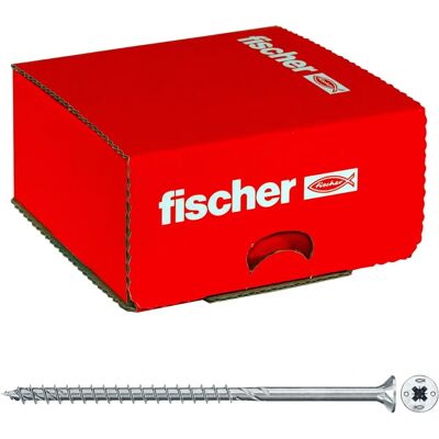 Fischer Power-Fast II Fa csavar - Kék passzivált, 5x100mm Fischer Power-Fast II Fa csavar - Kék passzivált, 5x100mm