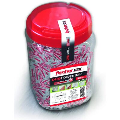 Kotwa ścienna Fischer DuoPower 8x40 - Uniwersalna, Duża nośność, Dwa składniki Kotwa ścienna Fischer DuoPower 8x40 - Uniwersalna, Duża nośność, Dwa składniki