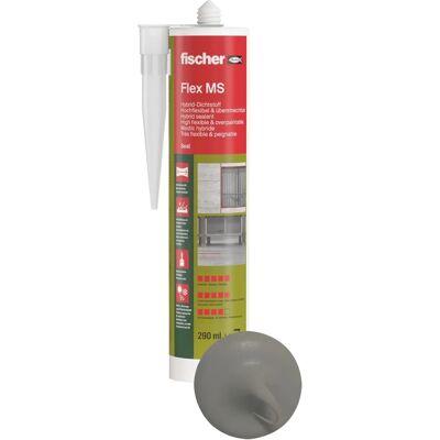 Fischer - 558831 - Gris - 290ml - Adhésif - Publicité Fischer - 558831 - Gris - 290ml - Adhésif - Publicité