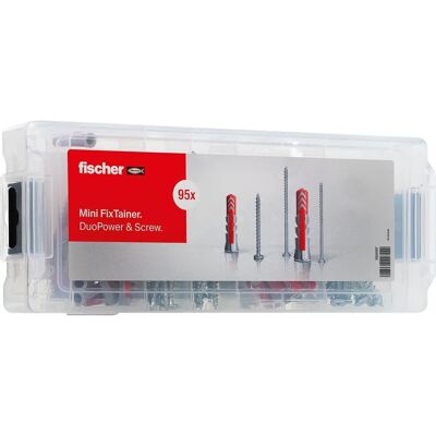 fischer Mini FixTainer - DuoPower - 95 szt. - Zestaw mocujący fischer Mini FixTainer - DuoPower - 95 szt. - Zestaw mocujący