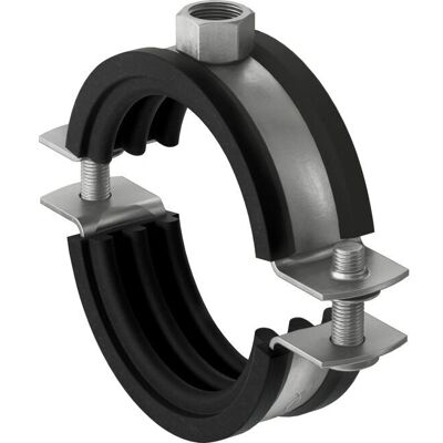 Fischer 560579 Rohrklemme - Schallschutz, Edelstahl Fischer 560579 Rohrklemme - Schallschutz, Edelstahl
