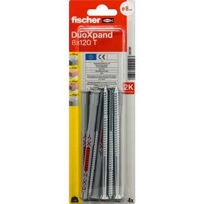 Tassello muro 8x120mm DuoXpand - Ancoraggio per legno e calcestruzzo Tassello muro 8x120mm DuoXpand - Ancoraggio per legno e calcestruzzo