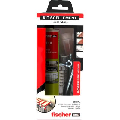 Kit di sigillatura Fischer - FIS HT 300 T - 4 aste, 2 ugelli, 4 tamis Kit di sigillatura Fischer - FIS HT 300 T - 4 aste, 2 ugelli, 4 tamis