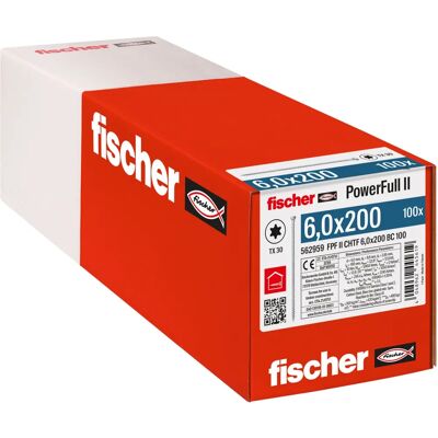 Vis à bois Fischer 562959 - Bois tendre & dur - Publicité Vis à bois Fischer 562959 - Bois tendre & dur - Publicité