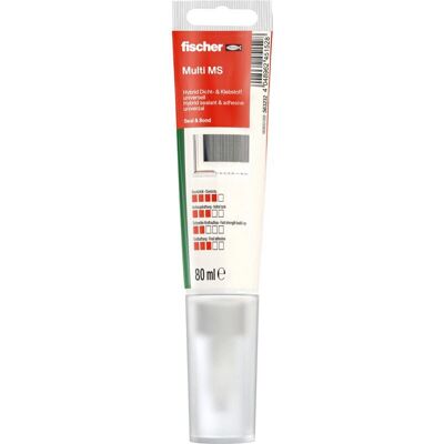 Fischer 563232 Mastic - Multi MS - 80 ml Blanc - Publicité Fischer 563232 Mastic - Multi MS - 80 ml Blanc - Publicité