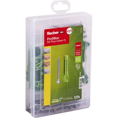 Fischer skruv/bult set - Grön SX Plus S 120 st Fischer skruv/bult set - Grön SX Plus S 120 st