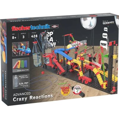 fischertechnik Crazy Reactions Kit - Kreatywny Zestaw Reakcji w Łańcuchu dla Dzieci 8+ fischertechnik Crazy Reactions Kit - Kreatywny Zestaw Reakcji w Łańcuchu dla Dzieci 8+