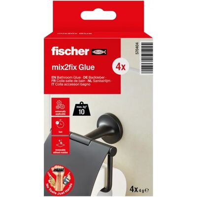 FISCHER BEFESTIGUNGSSYSTEME FD 570404 - Bathroom Adhesive 4-Pack FISCHER BEFESTIGUNGSSYSTEME FD 570404 - Bathroom Adhesive 4-Pack