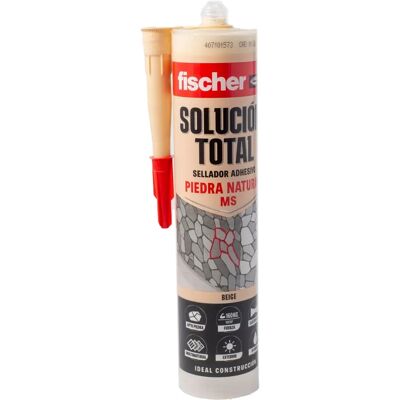 Fischer - Soluzione Total Stone Natural - Marrón - Silicona - Sealant Fischer - Soluzione Total Stone Natural - Marrón - Silicona - Sealant