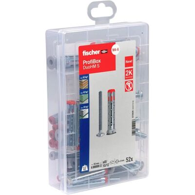 Fischer MeisterboX DuoHM Ancorante per pareti cave - 55mm - 52 pezzi Fischer MeisterboX DuoHM Ancorante per pareti cave - 55mm - 52 pezzi
