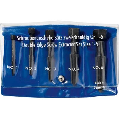 Rennsteig Modello 471 900 3 Estrattori di viti a doppia lama - Set da 5 Rennsteig Modello 471 900 3 Estrattori di viti a doppia lama - Set da 5