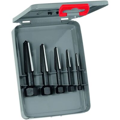 Set di Estrattori di Viti Rennsteig - 5 Dimensioni Doppio Tagliente - Rimozione Senza Danni Set di Estrattori di Viti Rennsteig - 5 Dimensioni Doppio Tagliente - Rimozione Senza Danni