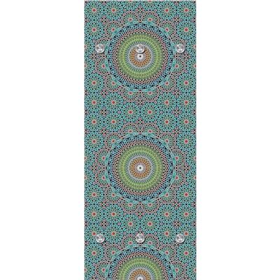 QUEENCE Blumen Garderobenleiste - 50x120 cm - Bunt - Wandmontage QUEENCE Blumen Garderobenleiste - 50x120 cm - Bunt - Wandmontage