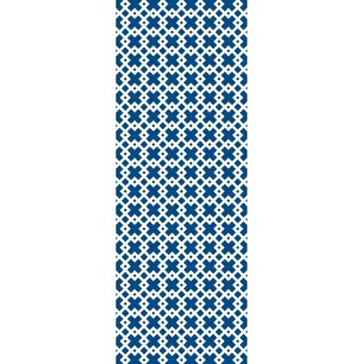 QUEENCE Blaue Muster-Vinyltapete - Wanddekoration QUEENCE Blaue Muster-Vinyltapete - Wanddekoration