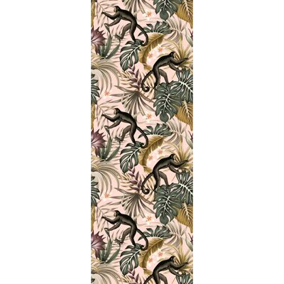 QUEENCE Vinyltapete - Dschungel & Blumen - 0,9x2,5m - Selbstklebend - Bunt QUEENCE Vinyltapete - Dschungel & Blumen - 0,9x2,5m - Selbstklebend - Bunt