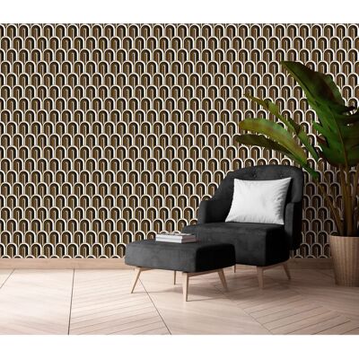 QUEENCE Gold Vinyl Tapete - 0,9x2,5m Wandsticker QUEENCE Gold Vinyl Tapete - 0,9x2,5m Wandsticker