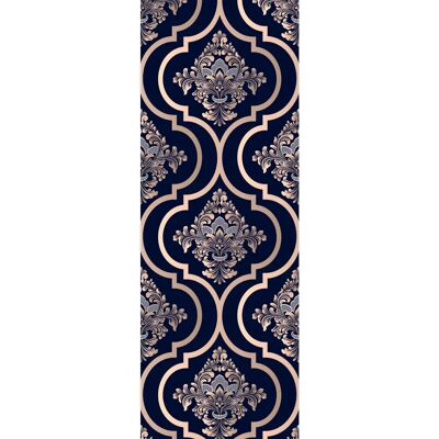 QUEENCE Lagertha Vinyltapete - Selbstklebend, 90x250cm, Blau QUEENCE Lagertha Vinyltapete - Selbstklebend, 90x250cm, Blau
