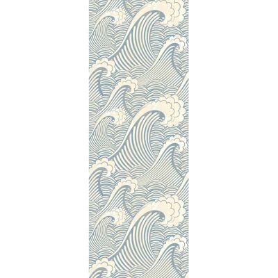 QUEENCE Vinyl Tapete - 0,9m x 2,5m - Blau - Tapeten QUEENCE Vinyl Tapete - 0,9m x 2,5m - Blau - Tapeten