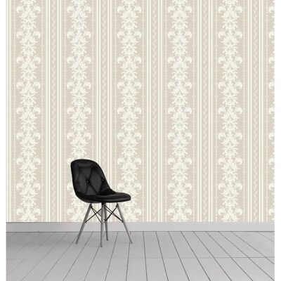 QUEENCE Beigefarben Vinyltapete Hanna - Kunst Design - 0,9m x 2,5m QUEENCE Beigefarben Vinyltapete Hanna - Kunst Design - 0,9m x 2,5m