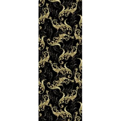 QUEENCE Vinyltapete - 0,9m x 2,5m - Schwarz - Tapete QUEENCE Vinyltapete - 0,9m x 2,5m - Schwarz - Tapete