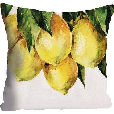 QUEENCE Philipp Gelb Zitronen Muster Kissenhülle - Dekokissen für Sofa QUEENCE Philipp Gelb Zitronen Muster Kissenhülle - Dekokissen für Sofa