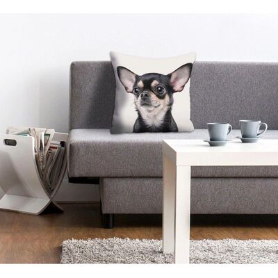 QUEENCE Mailin Kissenhülle - Chihuahua Tiermotiv - 40x40cm QUEENCE Mailin Kissenhülle - Chihuahua Tiermotiv - 40x40cm