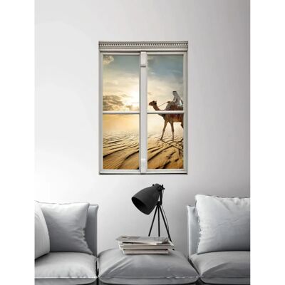 QUEENCE - Kamel in der Wüste - Beige - 40x60 cm - Wall sticker QUEENCE - Kamel in der Wüste - Beige - 40x60 cm - Wall sticker