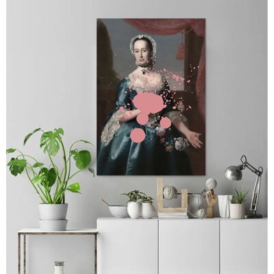 QUEENCE Frau Acrylglasbild - 60x90cm - rosa QUEENCE Frau Acrylglasbild - 60x90cm - rosa
