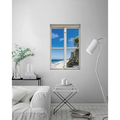 QUEENCE - Strand - Blau - 40x60 cm - Wandtattoo QUEENCE - Strand - Blau - 40x60 cm - Wandtattoo