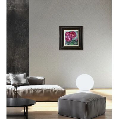 QUEENCE Blumen Leinwandbild - 40x40cm - rosa QUEENCE Blumen Leinwandbild - 40x40cm - rosa