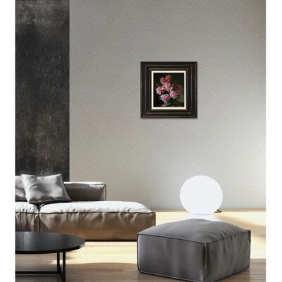 QUEENCE Rosa Blumen Leinwandbild - 40x40 cm QUEENCE Rosa Blumen Leinwandbild - 40x40 cm