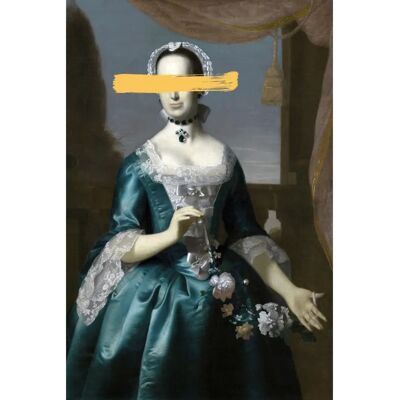 QUEENCE Frau mit Farbklecks - Acrylglasbild QUEENCE Frau mit Farbklecks - Acrylglasbild