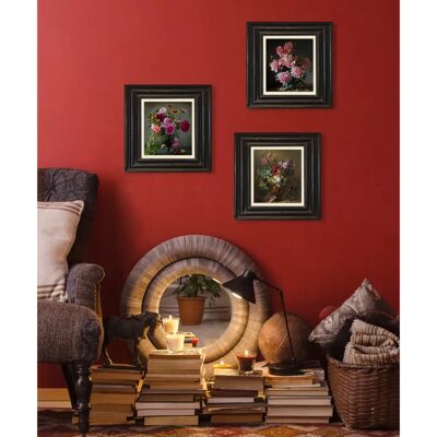 QUEENCE Blumen Leinwandbild - 40x40cm - Indoor QUEENCE Blumen Leinwandbild - 40x40cm - Indoor