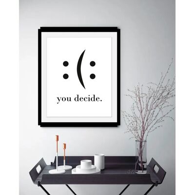 Bild QUEENCE - you decide - 40 x 50 x 3 cm - Art print Bild QUEENCE - you decide - 40 x 50 x 3 cm - Art print