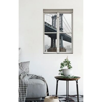 QUEENCE - Brücke - Grau - 40x60 cm - Wall sticker QUEENCE - Brücke - Grau - 40x60 cm - Wall sticker