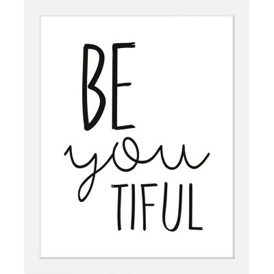 QUEENCE - Spruch - 50x70cm - Schwarz - Gerahmtes Bild QUEENCE - Spruch - 50x70cm - Schwarz - Gerahmtes Bild