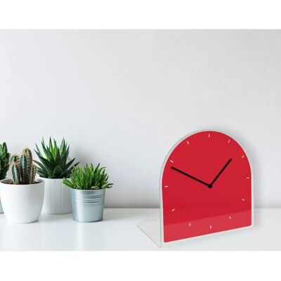 QUEENCE - Helene - Rot - Matt Table Clock QUEENCE - Helene - Rot - Matt Table Clock